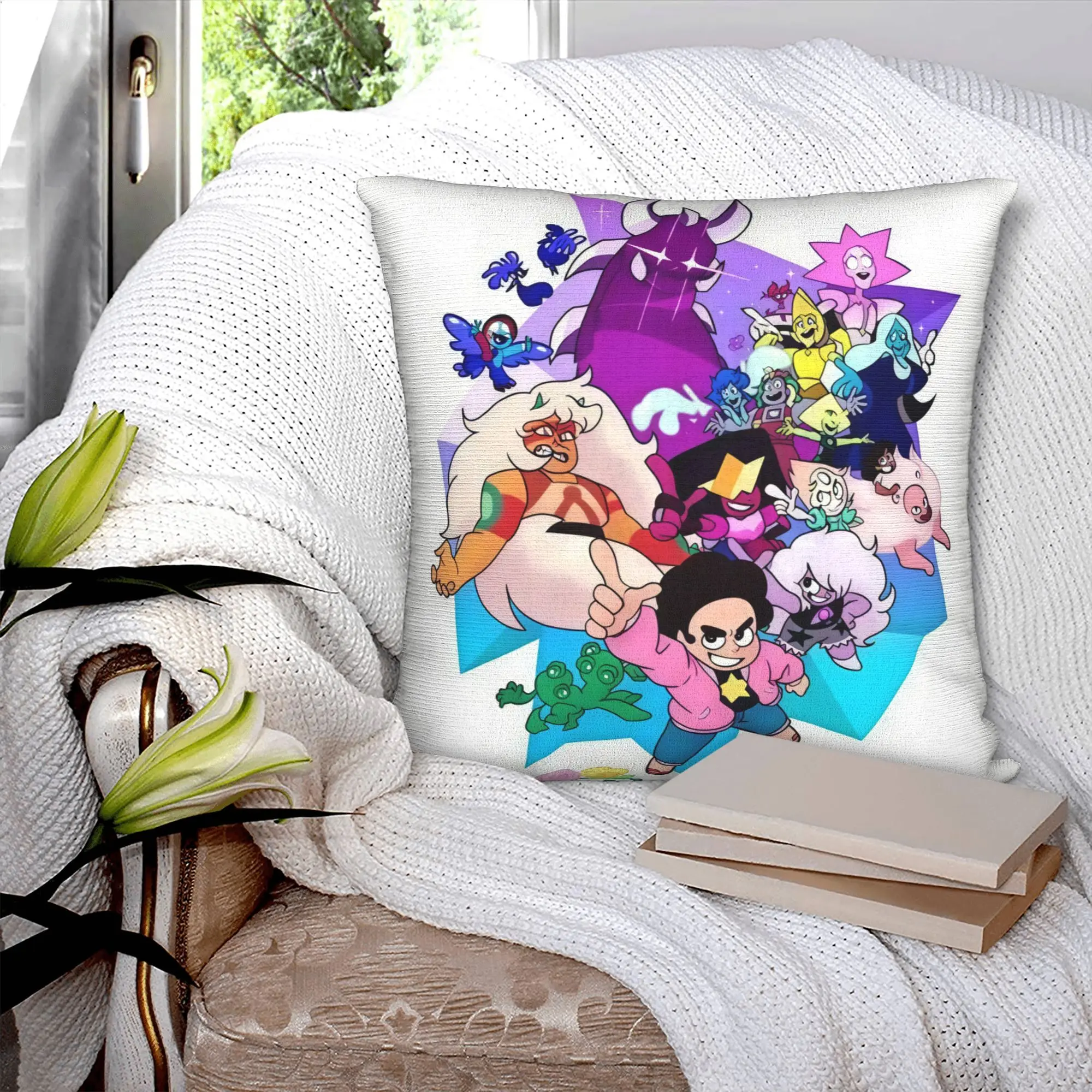 Steven Universe Cushion Covers Children Gift Cartoon Soft Nordic Throw Pillow for Sofa