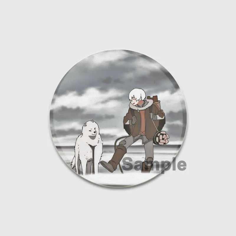 Anime To Your Eternity Pins Cartoon Badge Round Creative Handmade Brooches Breastpin for Backpack Clothes Gift Accessory