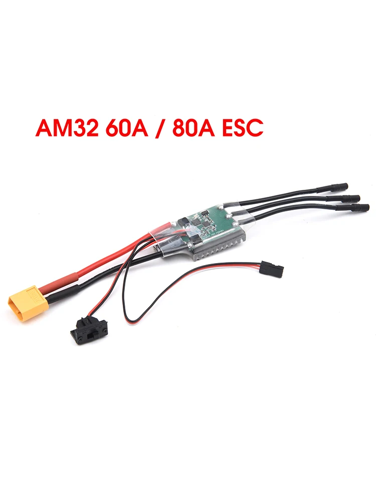AM32 60A 2 ~ 4 S / 80A 2 ~ 6 S Borstelloze ESC Programmering Upgrade Connector voor 1/8 RC Crawler Auto Axiale Traxxas SCX10 TRX4 TRX6 - afbeelding 2