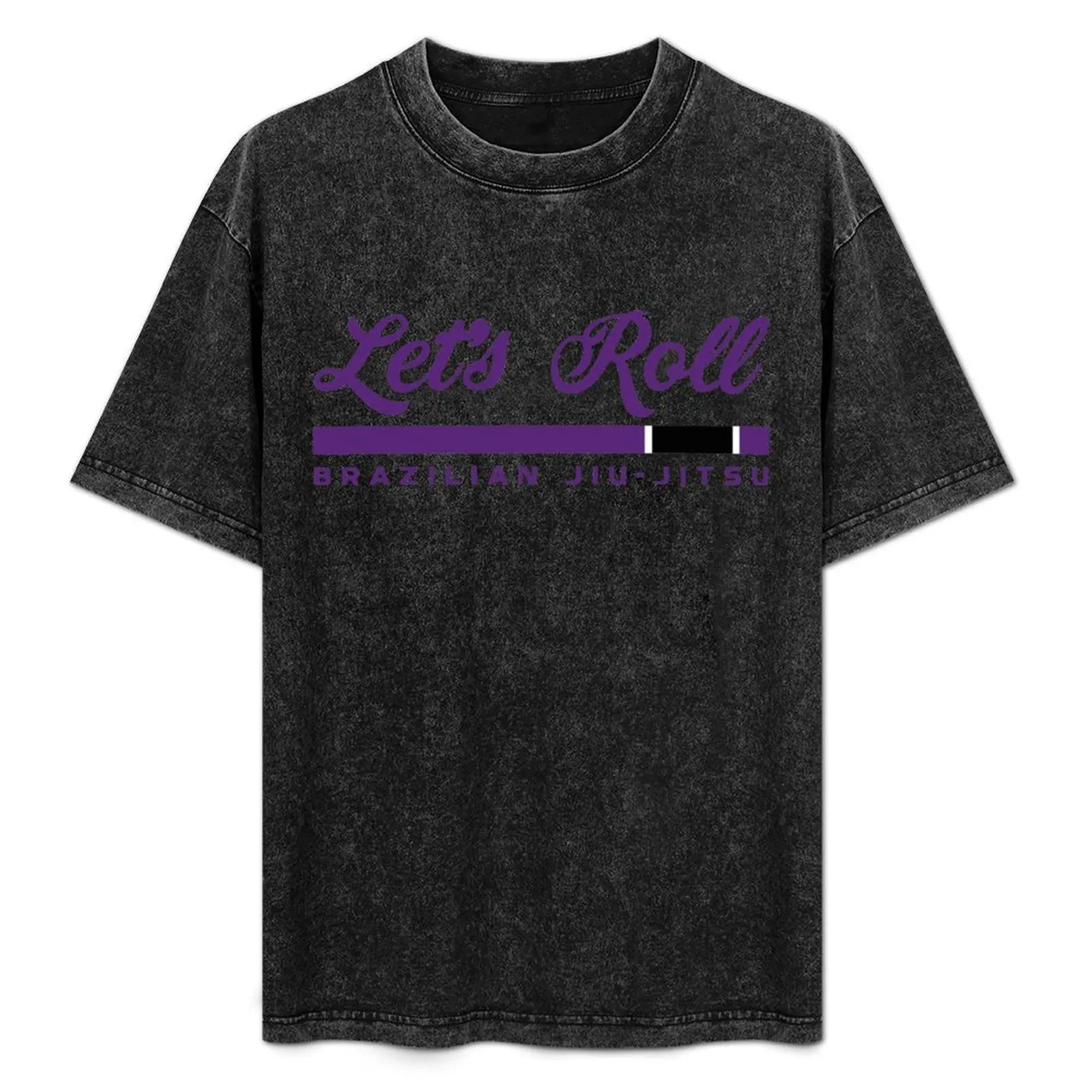 Let's Roll Purple Belt Brazilian Jiu Jitsu T-Shirt customs design your own plus size clothes blacks summer top mens t shirts