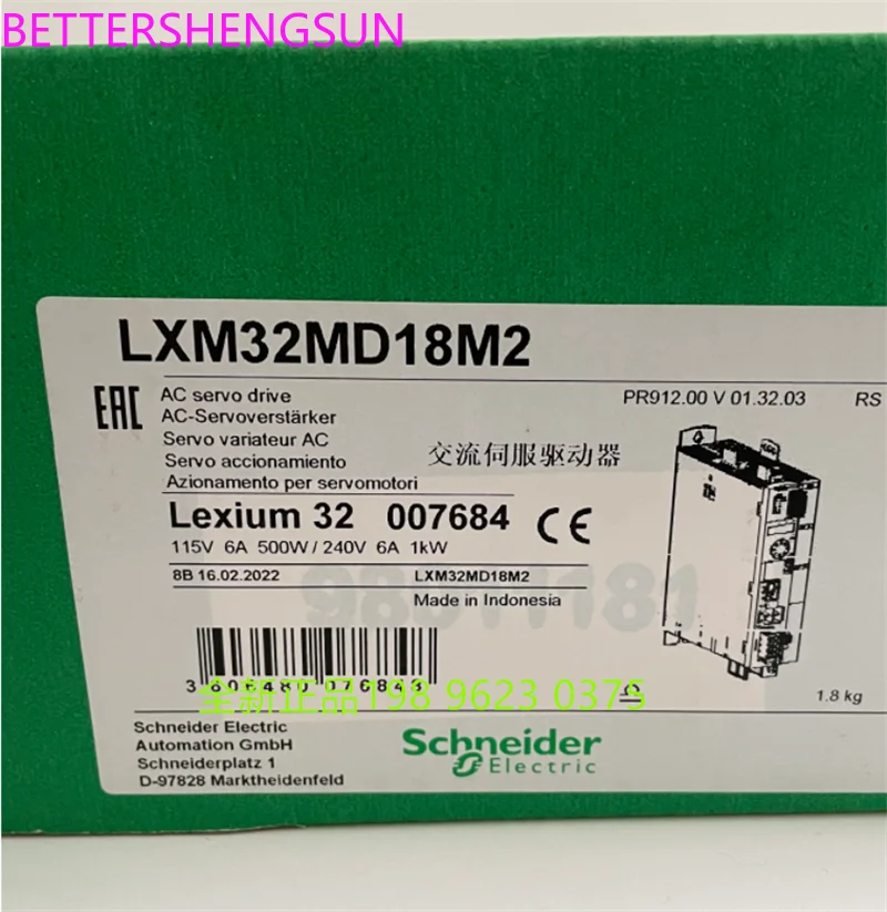 

Servo Controller Lxm32md18m2 Brand New Original Authentic Product One-Year Warranty