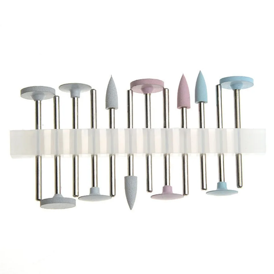 Dia.2.35mm Dental Polishing Burs Resin Base Acrylic Invisible Denture Silicone Grinding Heads  HP0312  HP0412