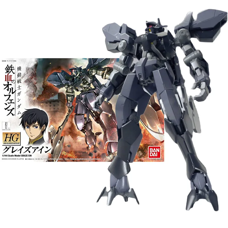 

Bandai Genuine Figure Gundam Model Kit Anime Figures HG IBO 1/144 Scale Model Graze Ein Collection Gunpla Action Figure for Toys