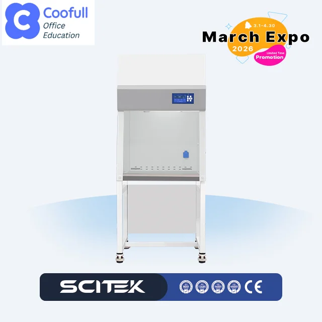 Biological Safety Cabinet Class I Memory Function Laboratory Mini Biological Safety Cabinet HEPA Filter UV Life Indicator