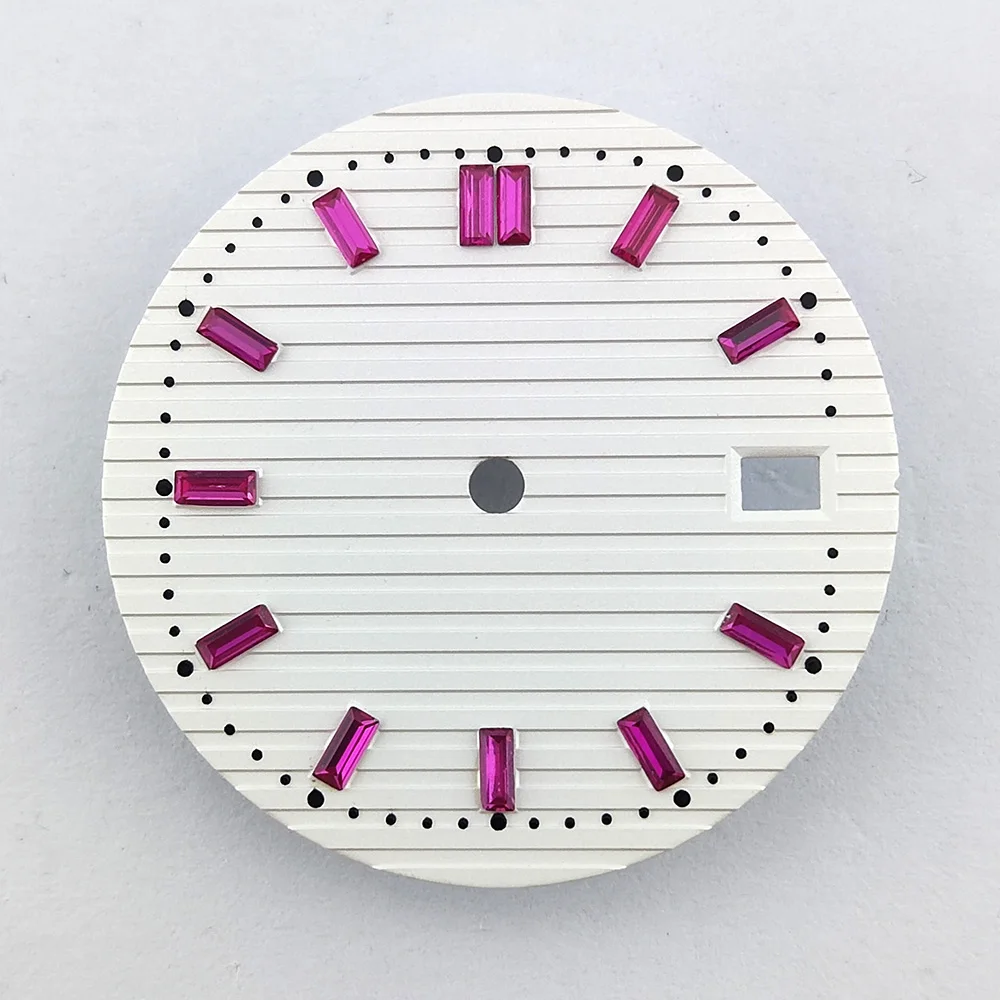 Quadrante dell'orologio da 29,8 mm Quadrante NH35 Quadrante colorato Quadrante con diamanti Quadrante dell'orologio NH36 Cassa NH35 adatta per movimento NH35/NH36
