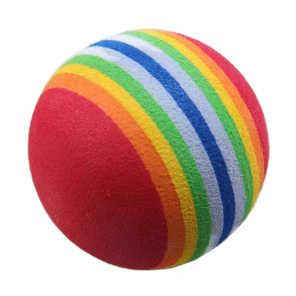 Bolas de arcoíris de espuma de esponja, 50 piezas, Ayuda de entrenamiento para Swing de Golf, práctica en interiores