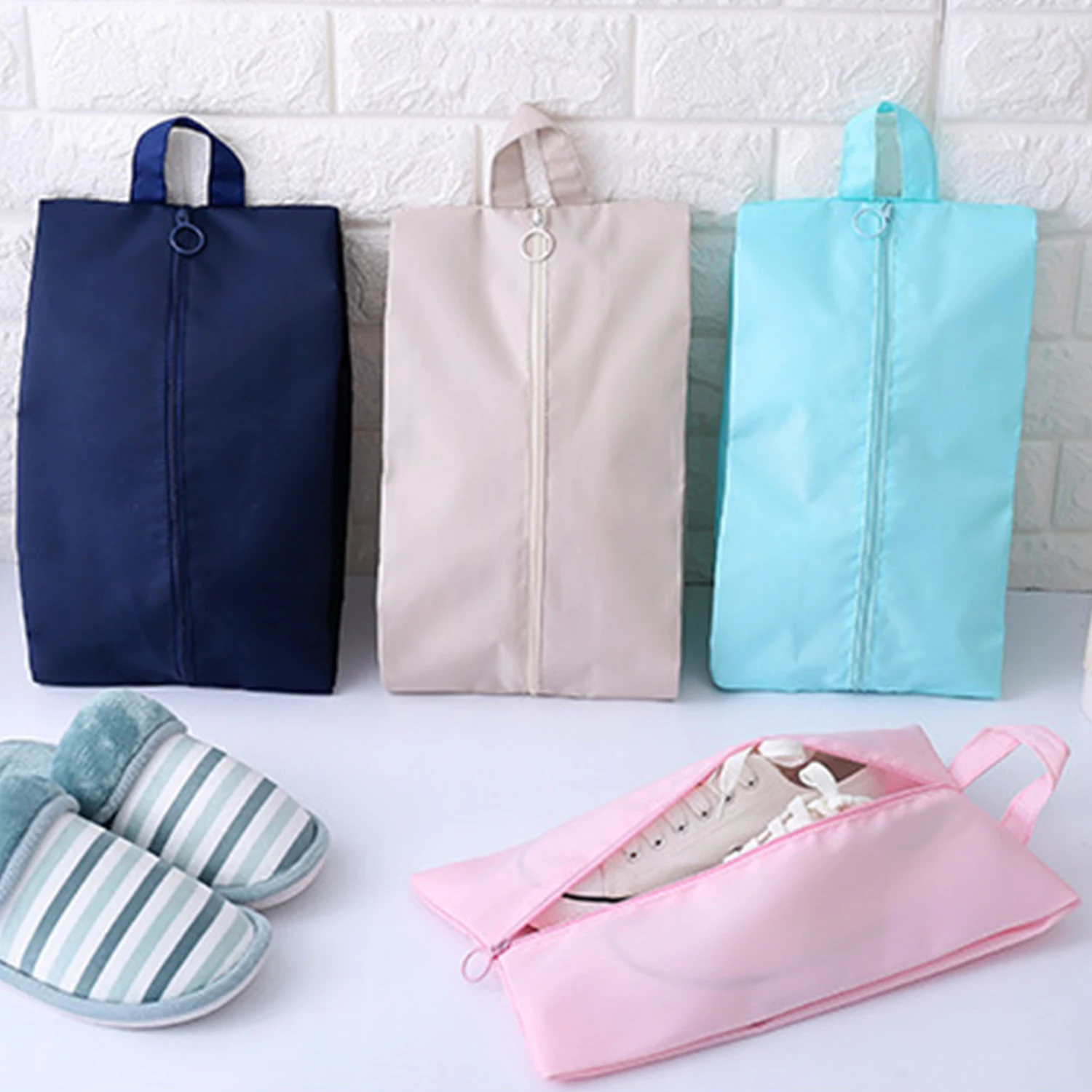 

Доступны яркие цвета, водонепроницаемая Пыленепроницаемая дорожная сумка для хранения на молнии, портативный органайзер, сумки, складной прочный чехол для обуви