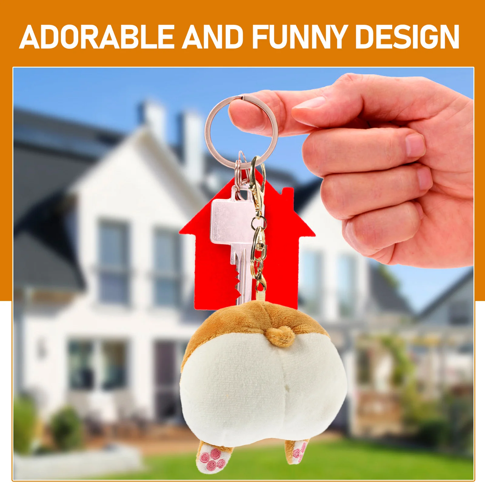 

Funny Tiger Butt Coin Purse Creative Change Bag Zipper Coin Holder Portable Cute Small Pouch Earphone Storage Wallet Gift Idea