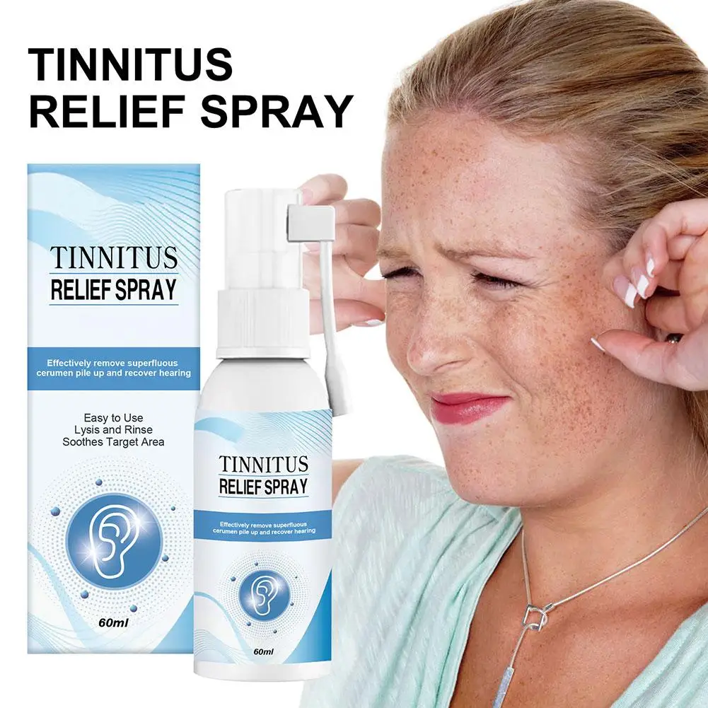 Tinnitus Ear Spray Treatment Itching Earache Hard Hearing Tinnitus Ear Spray Swelling Care Ringing Relieving Symptoms Otiti X0E9