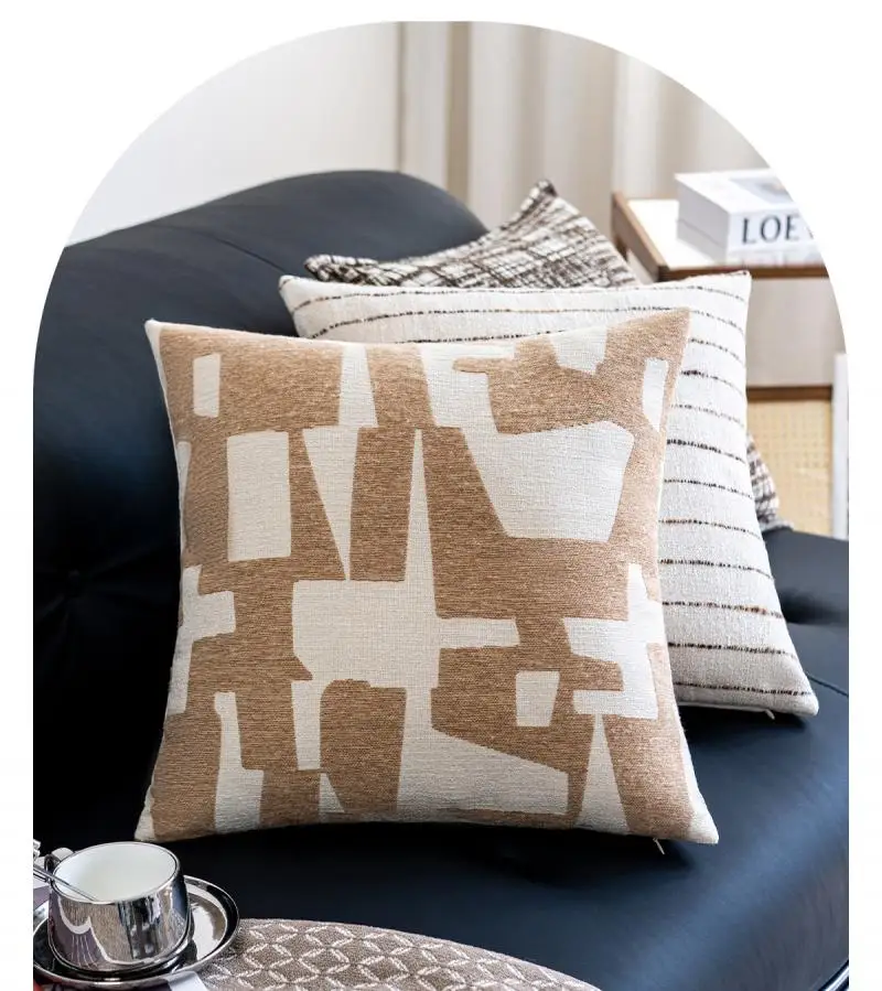 Einfache geometrische Kissenhülle im Luxus-Stil für Wohnzimmer, Sofa, Kopfteil, Dekokissenbezug für Zuhause – Detail 5