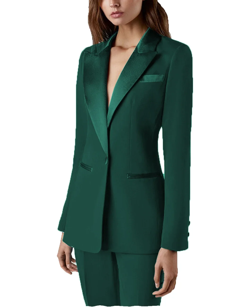 2 Piece Outfits For Women Blazer With Pants Wedding Tuxedos Party Office Work Slim Fit Business Suit