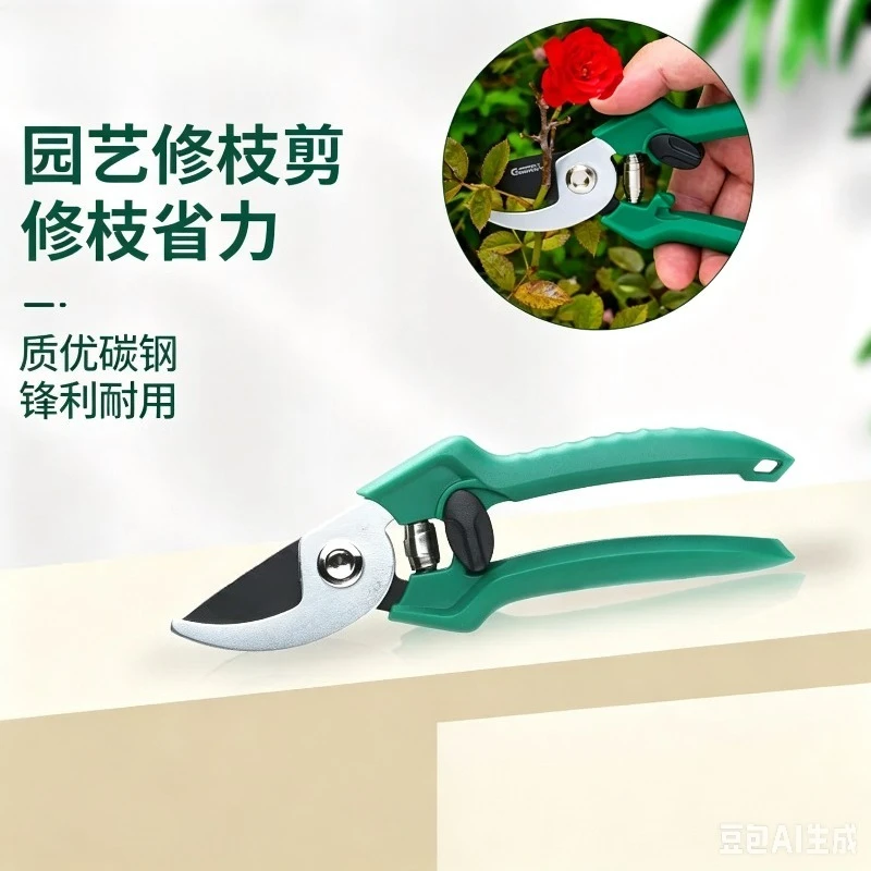 Labor Saving Fruit Tree Pruning Shears Stainless Steel Garden Shrub Trimming Scissors Horticultural Maintenance Tool