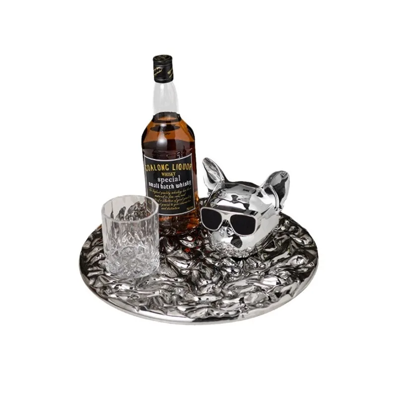 

High-grade light luxury glass, wine set ornament, coffee table desktop decanter, set combination
