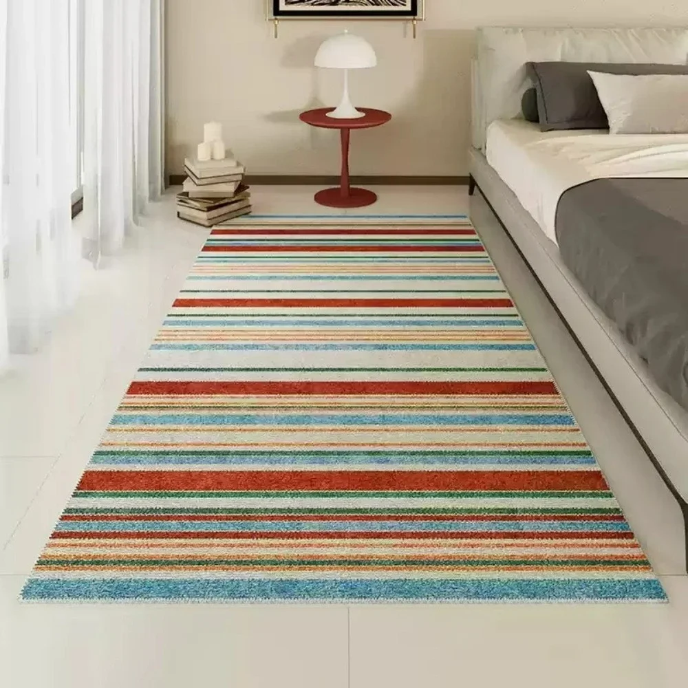 Vikama modern style line geometric diagram carpet living room sofa anti slip floor mat bedroom headboard carpet home decoration