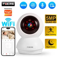 Cámara WiFi Fuers de 5MP, Compatible con Tuya Smart Home, Cámara de Vigilancia IP Inalámbrica para Interiores, Detección IA, Monitor de Seguridad para Bebés