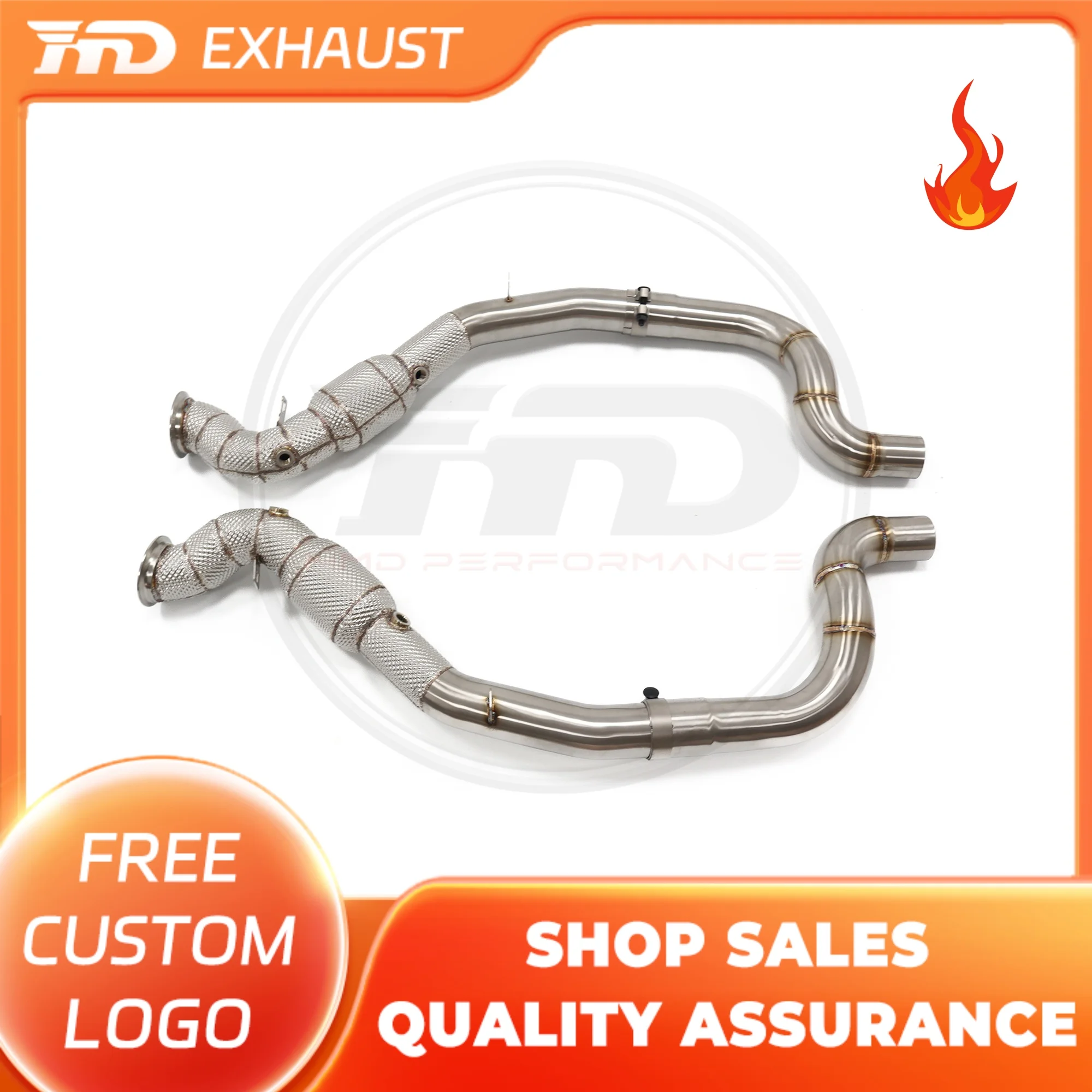 

HMD Hot sale downpipe for Porsche Panamera 970.2 3.0T Exhaust System Stainless Steel Catalytic Header Performance Car