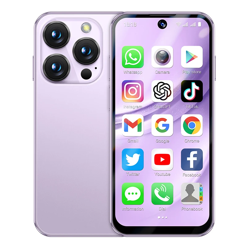 SOYES XS19 Pro Android 12.0 ミニスマートフォン 4G LTE 4GB RAM 64GB