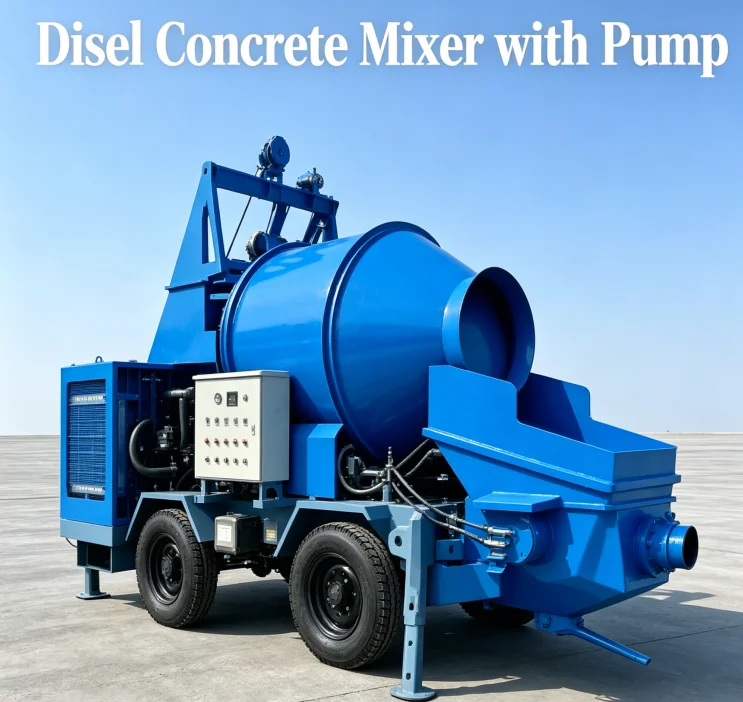 40m³/h Diesel Concrete Mixer Pump Built for Heavy Workloads with 500m Horizontal Conveying and Advanced PLC Control