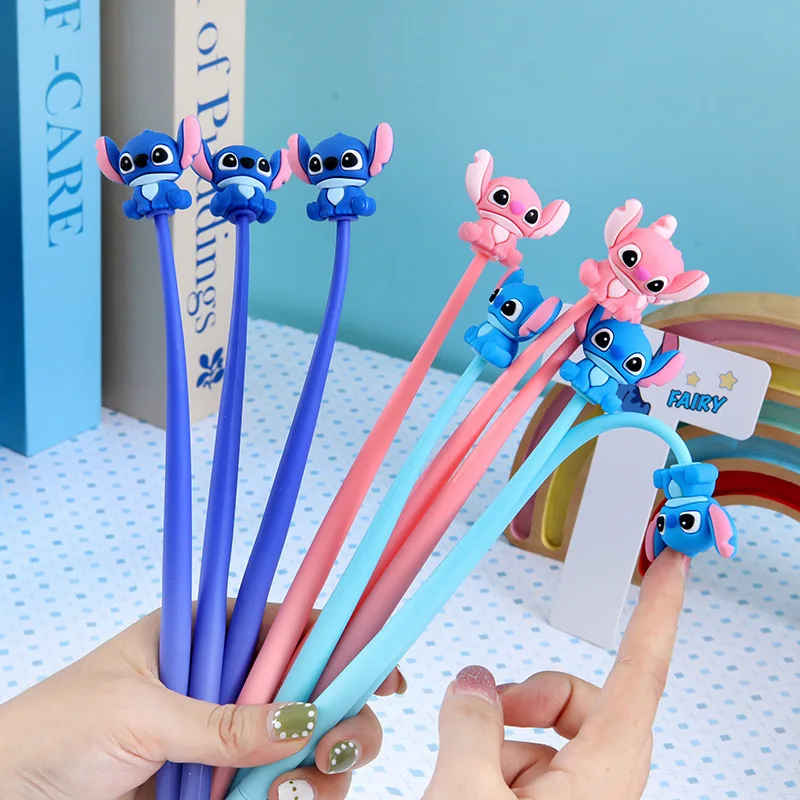 12Pcs Wholesale Shake Music gender-neutral pen, high-value Smurf silicone signature pen, cute decompression student stationery