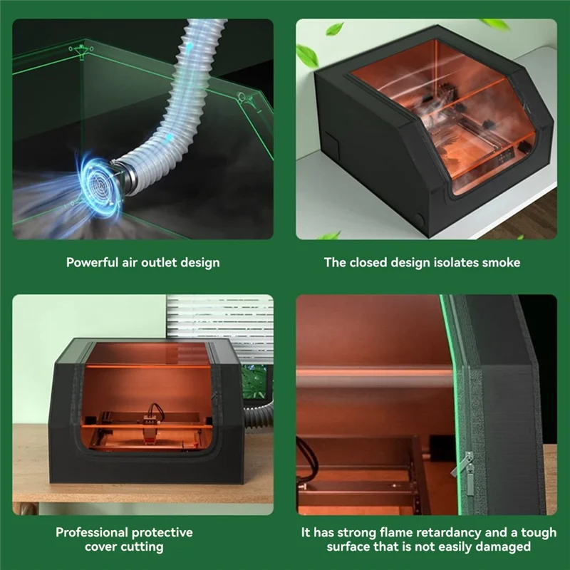 TTKK-For Safe For Safe 조각기 절단 보호 커버 인클로저 방진 방화 소음 감소 환기 기능 포함