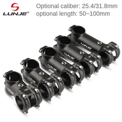 25.4mm 31.8mm Pipe Cycling Stem Matte Aluminum Alloy Power Short Road Bike  7 Degree MTB  Handlebar Bridge Bicycle Parts