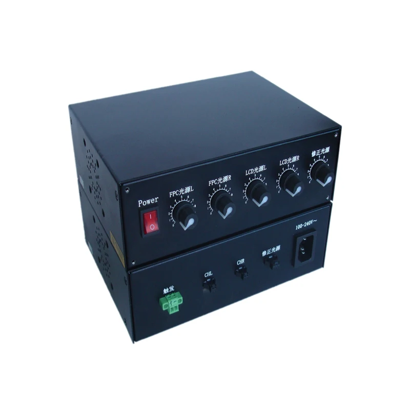 2T2+1CH two-channel two-stage switching plus one five-channel three-wire LCD light source box for Bonding equipment