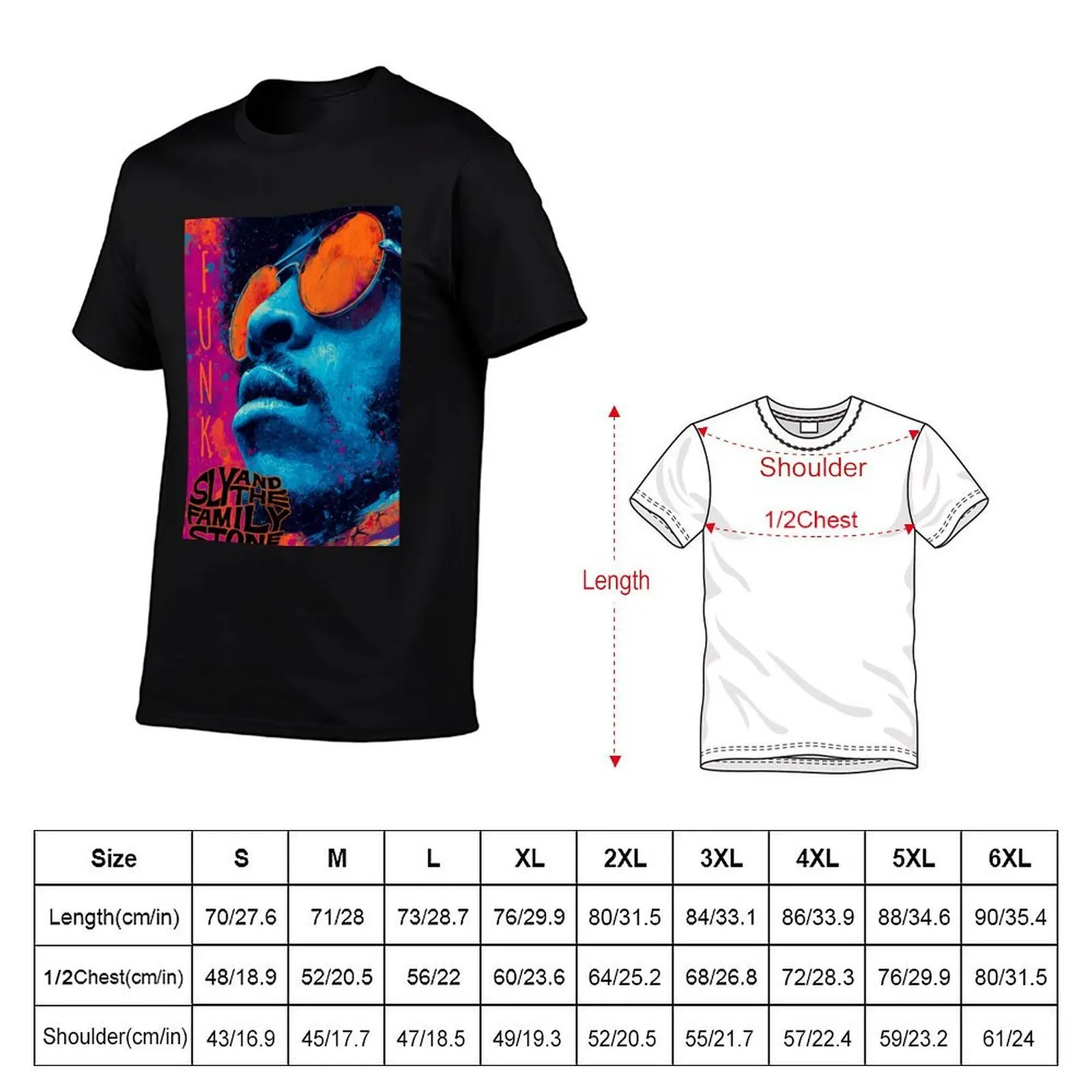 Sly and the Family Stone Funk Colors T-Shirt t shirt man luxury t shirt personalised T-Shirt