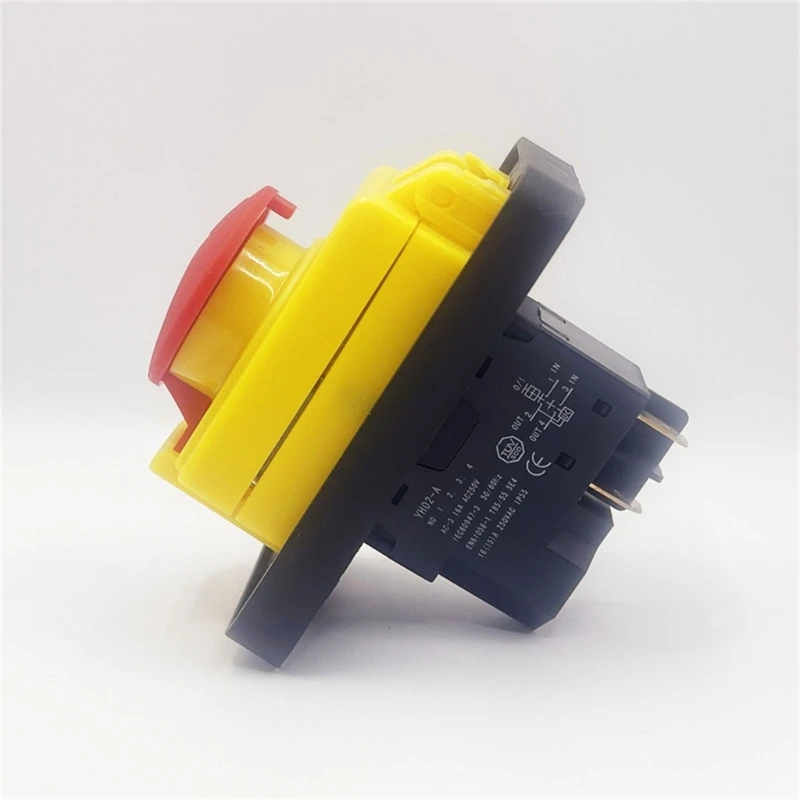 Convenient Electromagnetic Button 4/5 Pin Push Button Protective Electromagnetic Button Microtome Switches for Industry