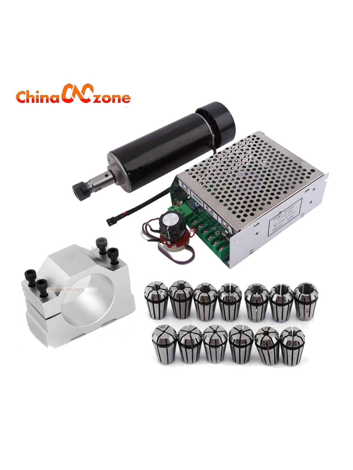 DIY CNC 기계용 CNC 스핀들 키트, ER20, 500W, ER11 척, 0.5KW, 2200W 스핀들, EU 주식, 2.2KW