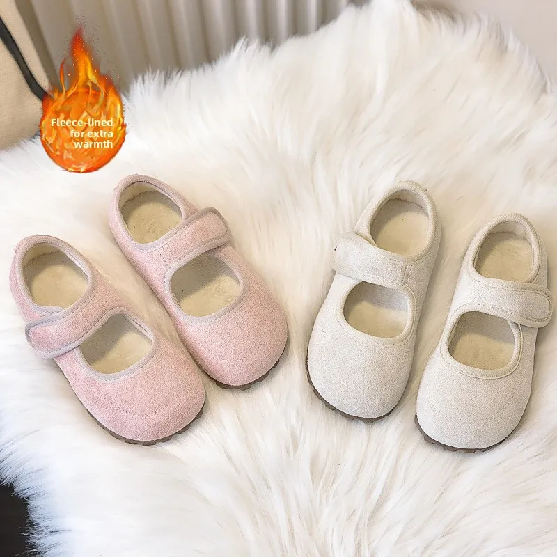 Children's leather shoes 2026 spring autumn new Korean girls' frosted soft soled princess shoes Super Soft Comfortable Shoes