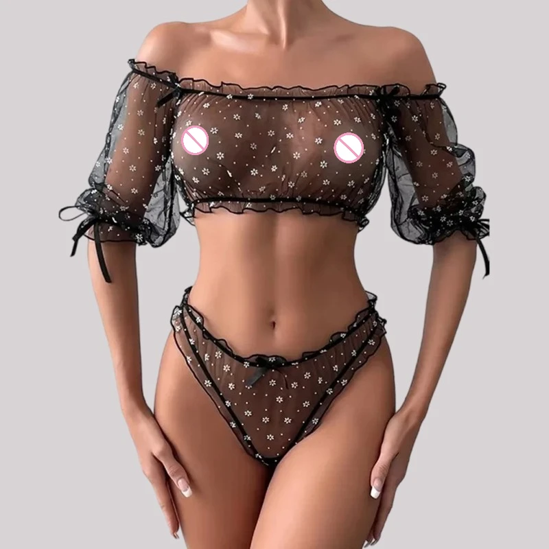 Tornova Sexy Lingerie Sets Sexy Lingerie Set Woman Clothing Sexiest Bra Panties Sets Romantic Lingeries Lace Bra Underwear Sets