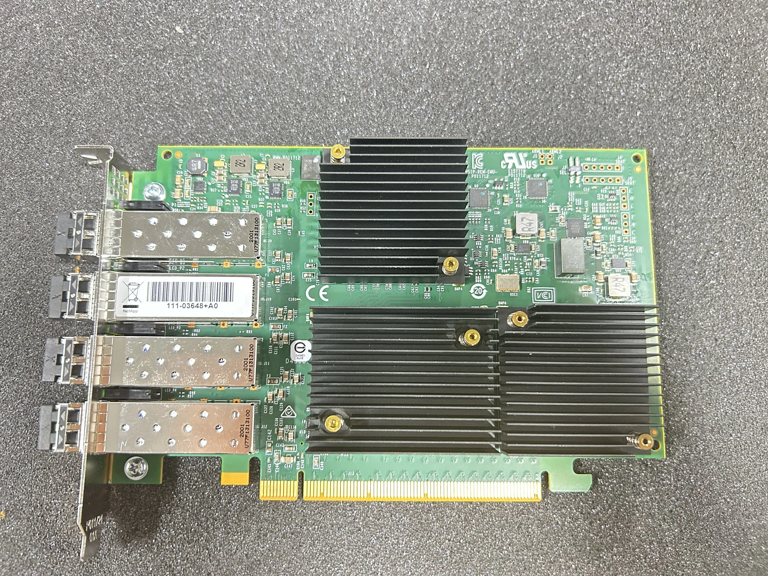 

NetApp Fibre Channel 32Gb HBA Card X113A-A-C 111-03648+10 NetApp 32G PCI Channel Tape Module