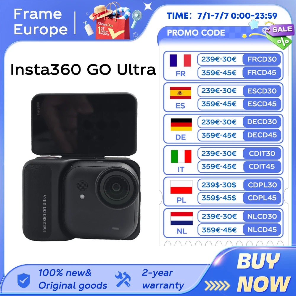 Insta360 GO Ultra - Mini Cámara 4K Manos Libres, Ligera y Portátil, Excelente Estabilización en Condiciones de Poca… — oferta en AliExpress