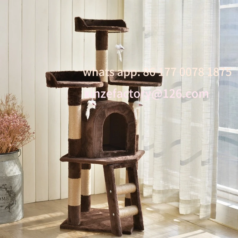 

Customizable Cat Climbing Frame, Tree House,Cat Climbing Frame, Jump Platform, Villa with Bed,Large Cat Tower, Luxurious