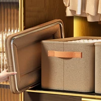 Organisateur de vêtements épais, armoires de rangement pour pantalons et pulls, tiroirs, boîte de rangement pour jeans, garde-robe, organisateurs de vêtements 5