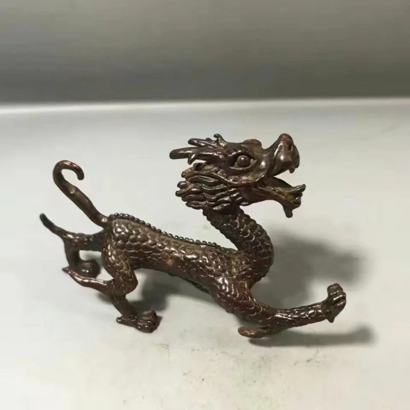 Retro Twelve Zodiac Dragon Green Dragon Decoration Walking Dragon Pen Holder Pen Shelf Domestic Ornaments