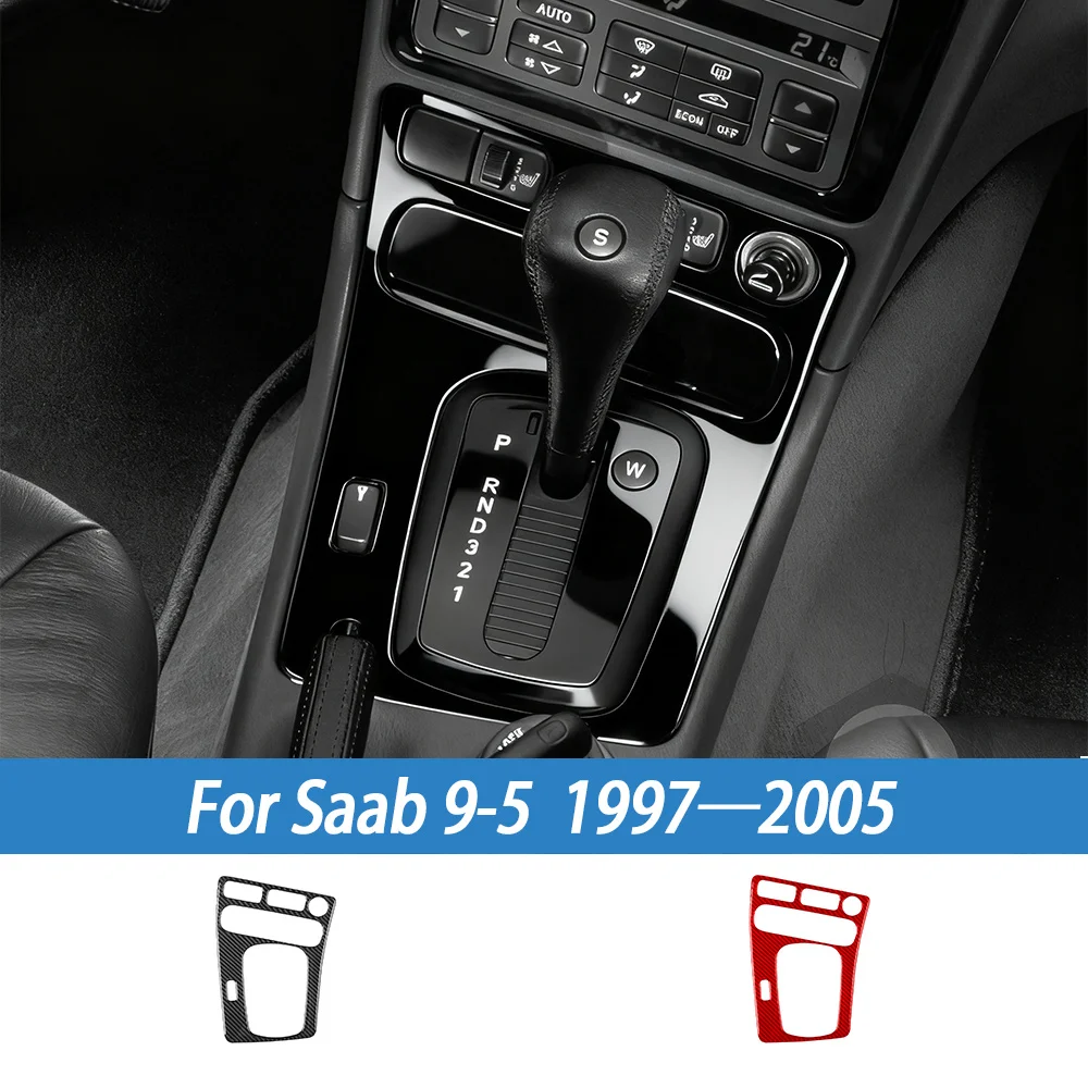 

Car Interior Accessories Center Console Gear Shift Outer Panel Carbon Fiber Cover Trim Sticker For Saab 9-5 1997—2005