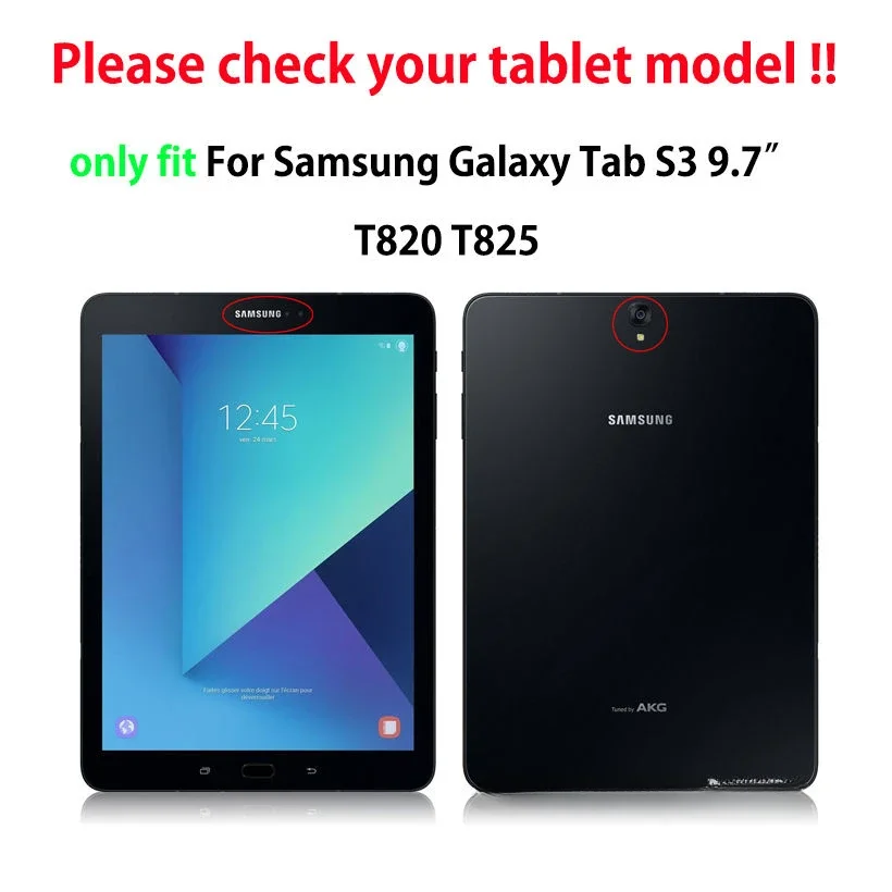 360 Rotate Hand Strap Case For Samsung Galaxy Tab S3 9.7 SM-T820 T825 Cover Funda Kids Safe Shockproof Heavy Duty Silicone Hard