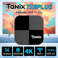 Original Tanix TX5 Plus Android14 TV Box Amlogic S905X5M AV1 BT DDR4 Wifi5 4K HDR Home Media Player 1000M Lan Set Top Box