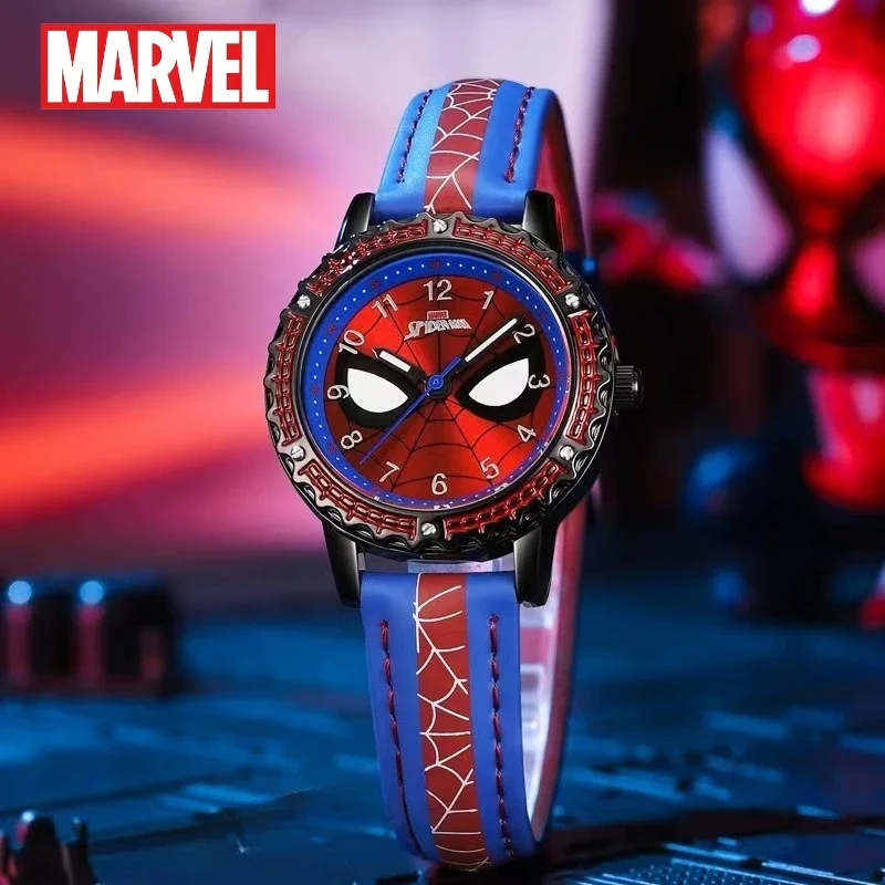 Anime Hero Spider Man Watch Cartoon Student Waterproof Luminous Quartz Watch Christmas Kids Gift Digital Watch one piece