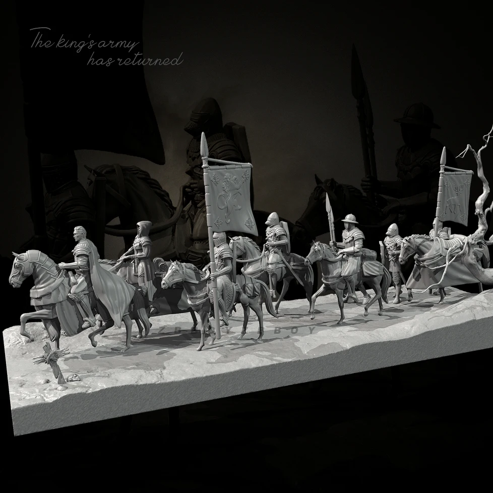 ความสูงของมนุษย์ 38 มม.50 มม.เรซิ่นทหารชุดไม่มีสีและประกอบ TD-7479 + 3D