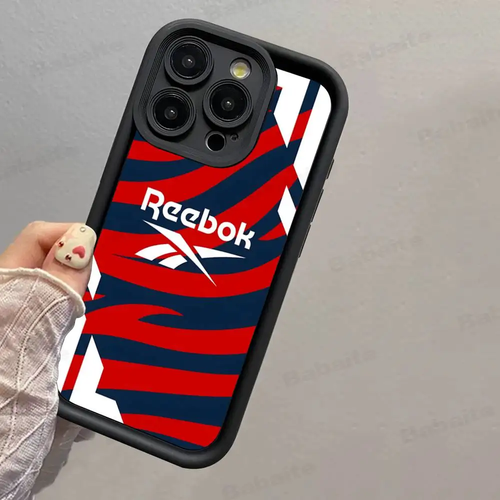 Classic Sports brand R-Reebok logo Silicone Phone Case for iPhone 17 Pro Max 16 15 14 13 12 11 Plus 17 Air view 6