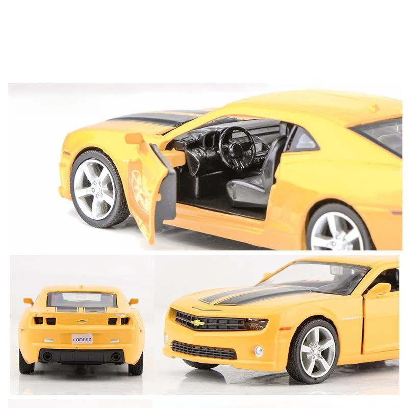 1/36 Chevrolet Camaro Super Sport Toy Car Model 5\'\' 1:36 RMZ CiTY Diecast Miniature Vehicle Pull Back Collection Gift for Boys