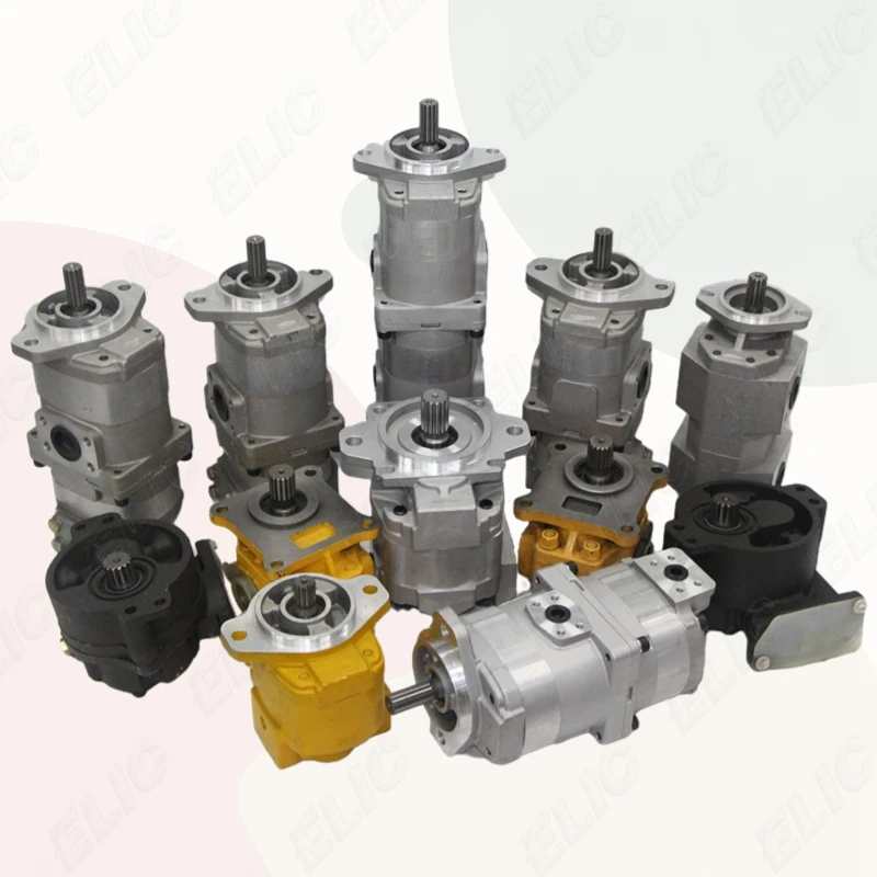 705-58-34000 hydraulic triple pump pilot pump PC100-3C excavator gear pump