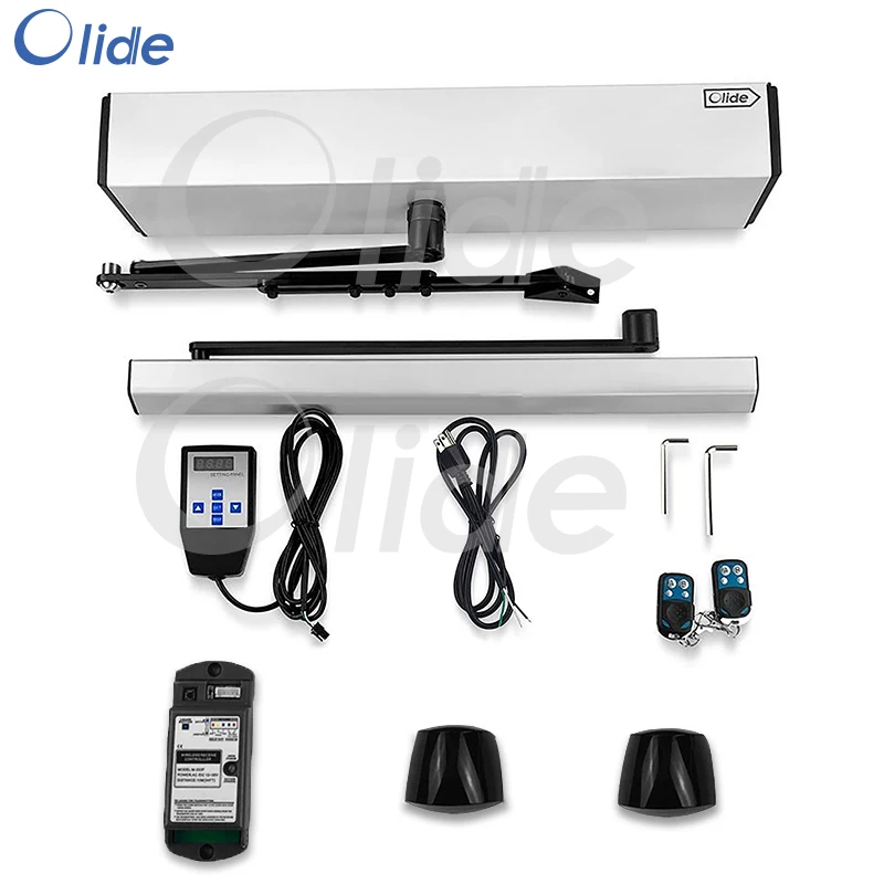 

Olide Automatic Pet Door Opener, Wireless Electric Swing Door Operator with Infrared Sensor