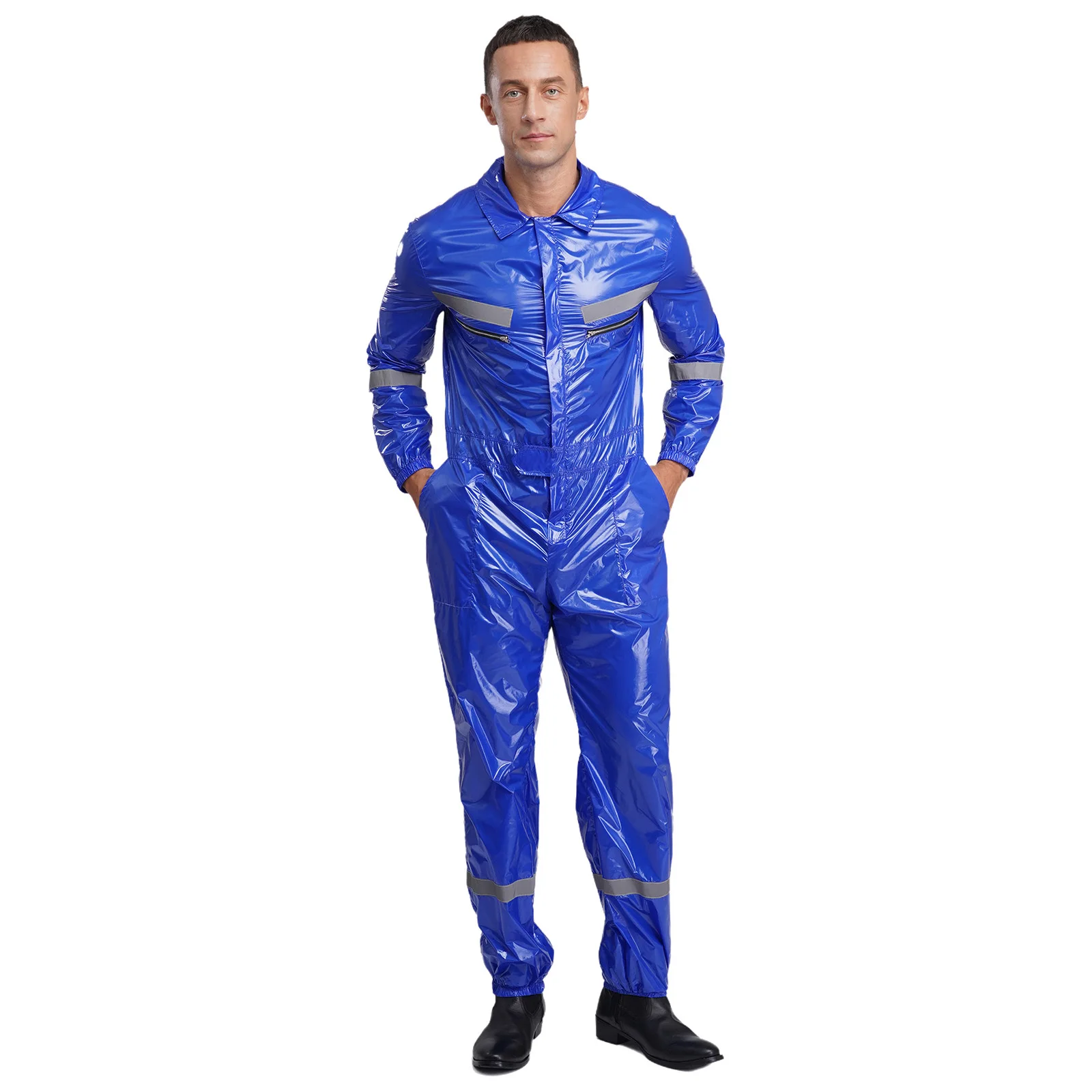 

Мужской водонепроницаемый легкий светоотражающий комбинезон, спецодежда с длинными рукавами, комбинезон для распыления краски, космическая одежда для Хэллоуина