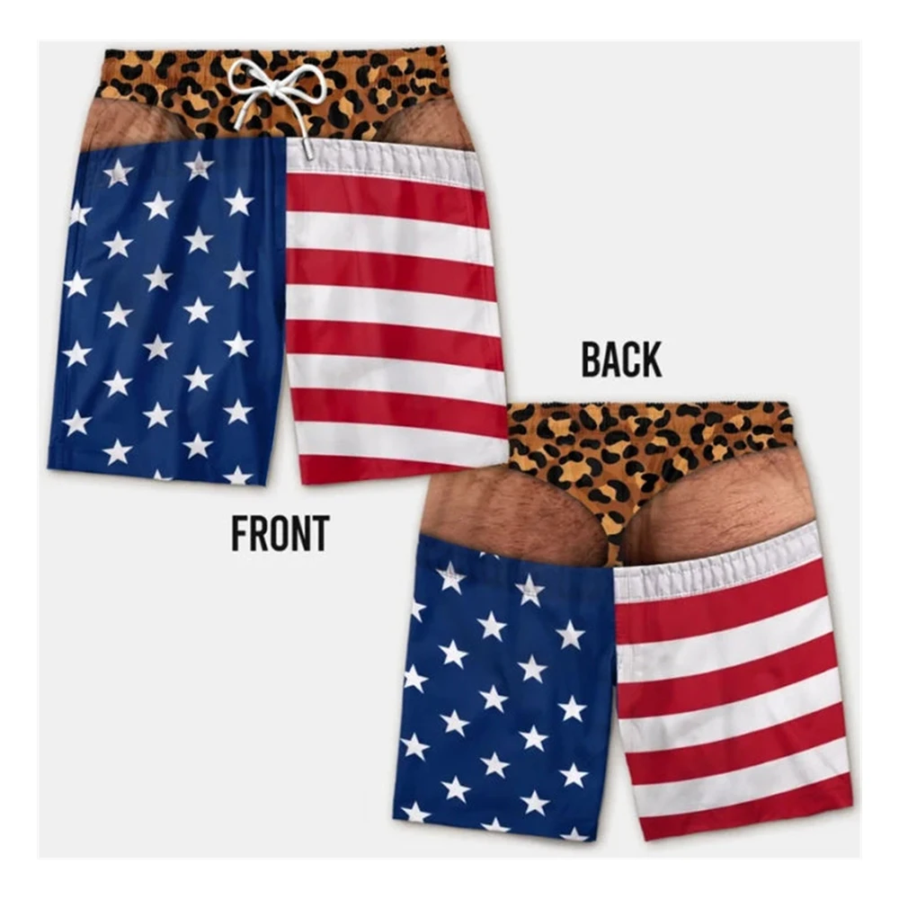 Leuke strandparty zwembroeken voor heren 3D print nep huid boardshorts zomermode viral strandshorts vriendje echtgenoot leuk cadeau