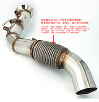 M57N2 Downpipe 335D E90 E91 E92 turbo outlet pipe 535D E60 E61 635D E63 E64 X3 E83 X5 E70 X6 E71 exhaust pipe tube 2.75''