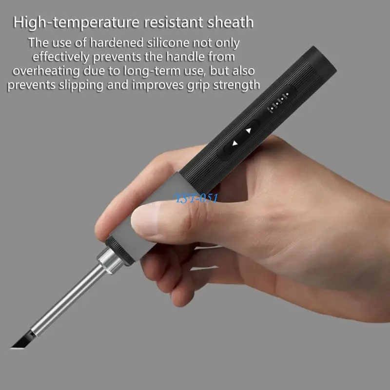 E15A Professional Electric Soldering Iron with Internal Heating and LED Indicators