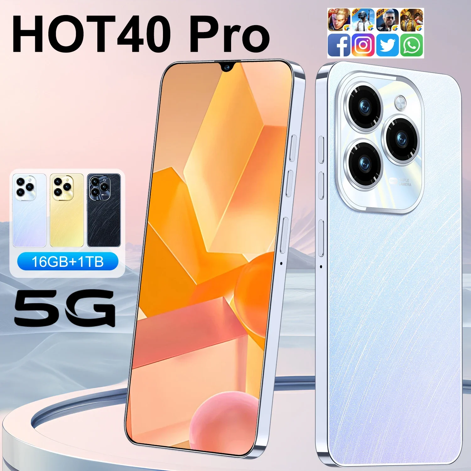 Original wholesale Spark 10 Pro smartphone 16Gb + 1tb face recognition dual sim dual standby phone